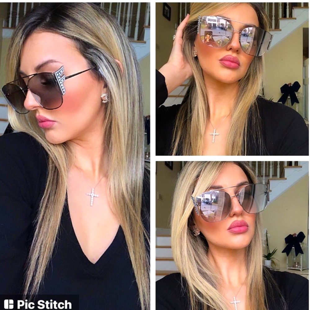 🔥NEW FENDI SWAROVSKI CRYSTAL SUNGLASSES 🔥 - Picture 2 of 16